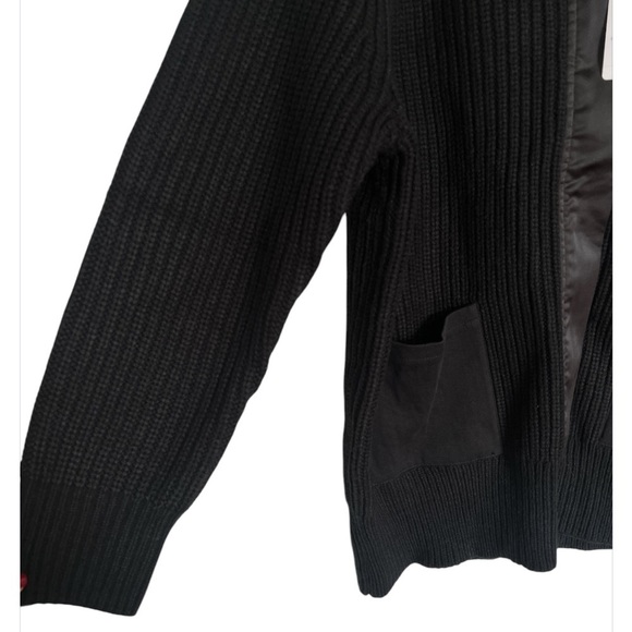 Torrid Shaker Stitch Cardigan Zip Sweater in Deep Black - Picture 4 of 10